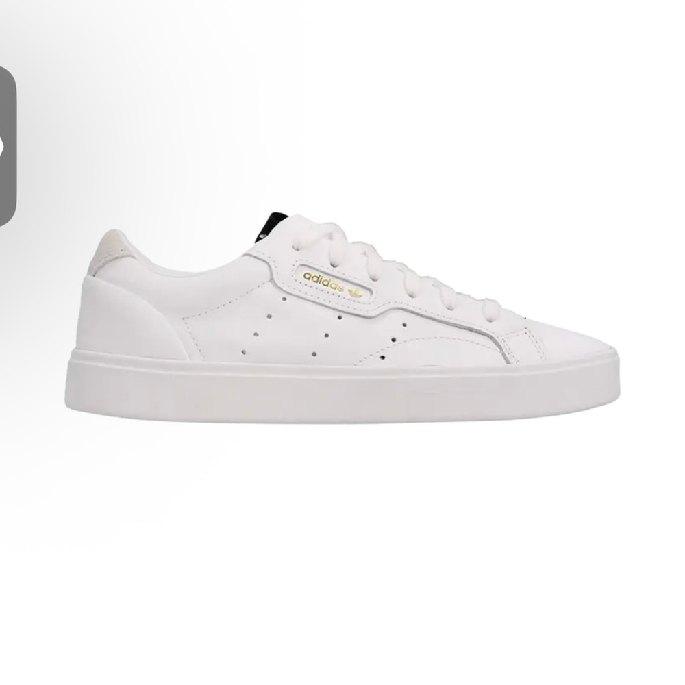 Adidas Sleek Crystal White Size 8.5 genuine leather sneakers